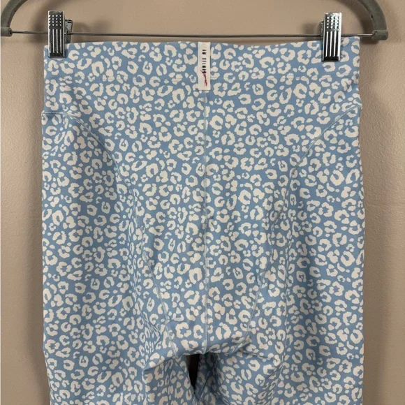 Adam Selman Sport Blue Leopard Print Shorts French cut high rise size medium - Picture 14 of 14